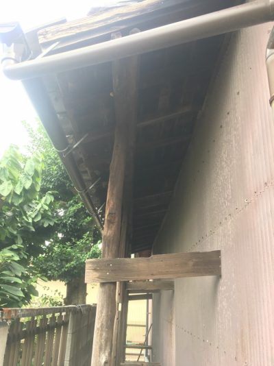 軒天・破風の剥がれ